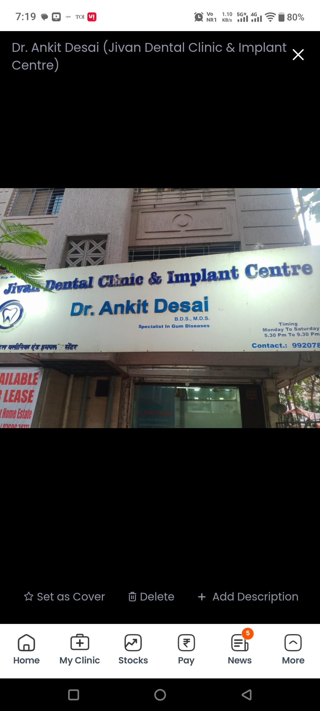 Comfortable, hygienic dental care at Jivan Dental Clinic